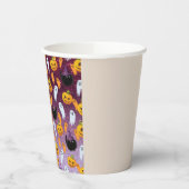 Halloween Ghost Glitzer Pattern Pappbecher (Links)