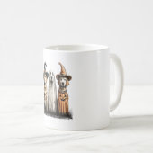 Halloween Ghost Golden Retriever Dog Kaffeetasse (VorderseiteRechts)
