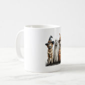 Halloween Ghost Golden Retriever Dog Kaffeetasse (Vorderseite Links)