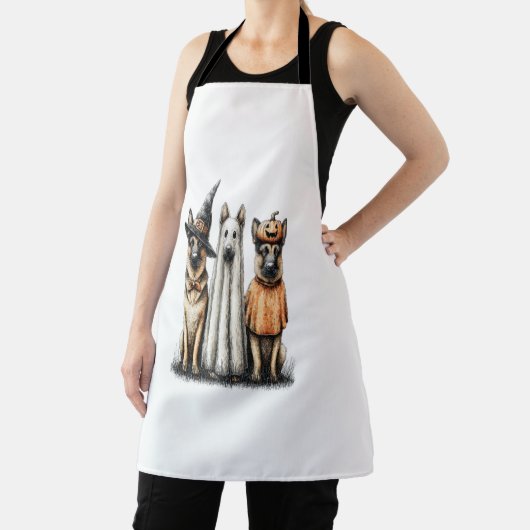 Halloween Ghost Golden Retriever Dog Schürze (InSitu)