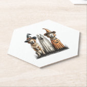 Halloween Ghost Golden Retriever Dog Untersetzer (angewinkelt)