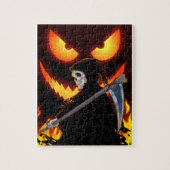Halloween Ghost Grim Sensenmann Flame Puzzle (Vertikal)