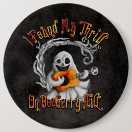 Halloween Ghost Guitar Booberry Hill Button