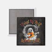 Halloween Ghost Guitar Booberry Hill Magnet (Vorderseite/Rückseite)