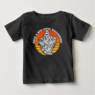 Halloween Ghost haben einen schönen Retro-Vintag Baby T-shirt