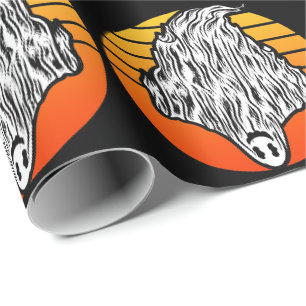 Halloween Ghost haben einen schönen Retro-Vintag Geschenkpapier