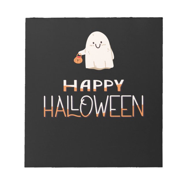 Halloween Ghost halloween Notizblock (Vorderseite)