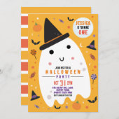 Halloween Ghost Happy Fun Einladung (Vorne/Hinten)