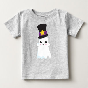 Halloween, Ghost, Hat, Trick oder Treat, Boo Baby T-shirt