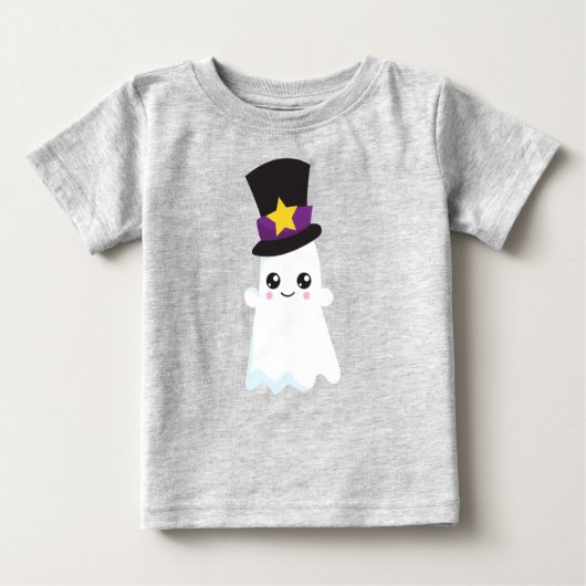 Halloween, Ghost, Hat, Trick oder Treat, Boo Baby T-shirt (Vorderseite)