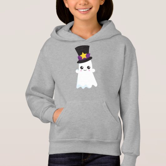 Halloween, Ghost, Hat, Trick oder Treat, Boo Hoodie (Vorderseite)