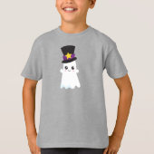 Halloween, Ghost, Hat, Trick oder Treat, Boo T-Shirt (Vorderseite)