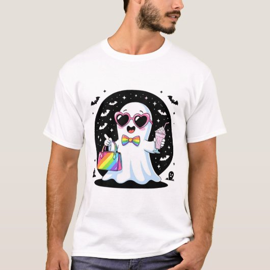 Halloween Ghost-Hemd T-Shirt (Vorderseite)
