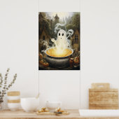 Halloween Ghost Hexe Poster (Küche)