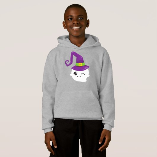 Halloween, Ghost, Hexenhut, Trick oder Treat, Boo Hoodie (Vorne ganz)