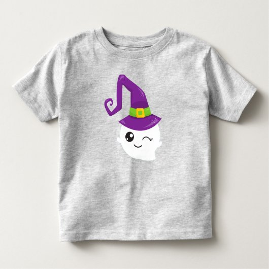 Halloween, Ghost, Hexenhut, Trick oder Treat, Boo Kleinkind T-shirt (Vorderseite)