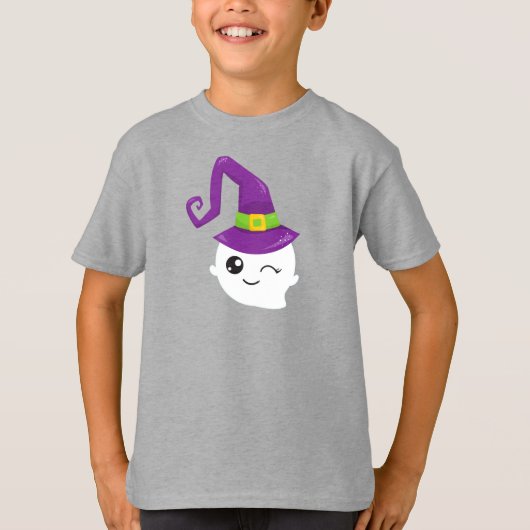 Halloween, Ghost, Hexenhut, Trick oder Treat, Boo T-Shirt (Vorderseite)