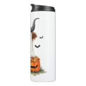 Halloween Ghost Highland Cow PNG Thermosbecher (Nach rechts gedreht)