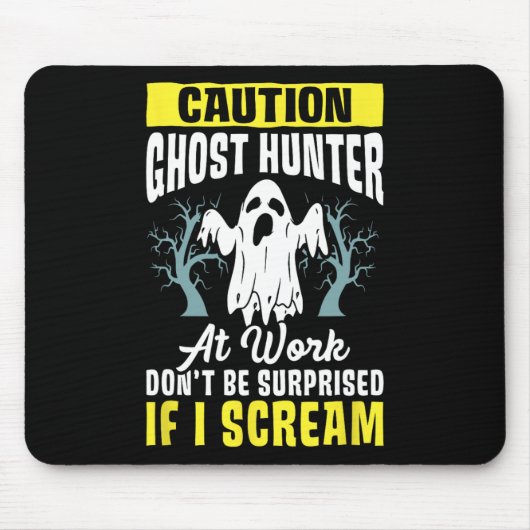 Halloween Ghost Hunter Arbeit Paranormal Ghost Hun Mousepad (Vorne)