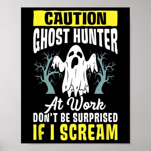 Halloween Ghost Hunter Arbeit Paranormal Ghost Hun Poster (Vorne)