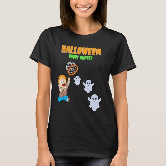 Halloween Ghost Hunter T-Shirt (Vorderseite)