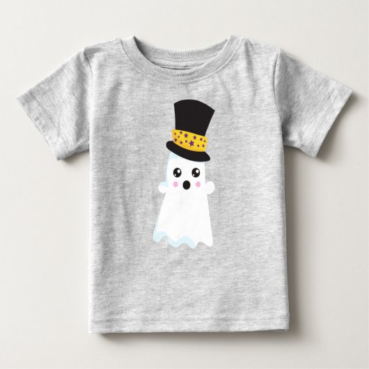 Halloween, Ghost, Hut, Boo, Trick oder Trete Baby T-shirt (Vorderseite)