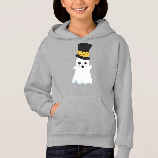 Halloween, Ghost, Hut, Boo, Trick oder Trete Hoodie (Vorderseite)