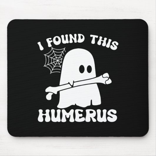 Halloween Ghost I fand Humerus Funny Costume Mens Mousepad (Vorne)
