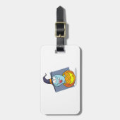 Halloween Ghost in Pumpkin Spooky Hexe Gepäckanhänger (Vorderseite vertikal)