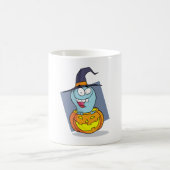 Halloween Ghost in Pumpkin Spooky Hexe Kaffeetasse (Mittel)