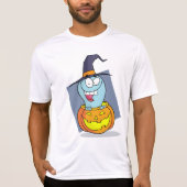 Halloween Ghost in Pumpkin Spooky Hexe T-Shirt (Vorderseite)