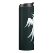 Halloween Ghost individuelle Name tumbler Thermosbecher (Nach links gedreht)