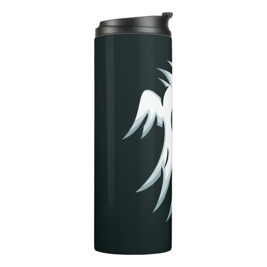 Halloween Ghost individuelle Name tumbler Thermosbecher (Nach links gedreht)