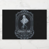 Halloween Ghost Ink Apotheketiketten Alkoholflaschenetikett (Einzelnes Label)