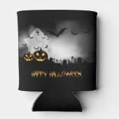 Halloween Ghost Jack-o-Laternen und Fledermäuse Dosenkühler (Rückseite)