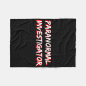 Halloween Ghost Jagdparanormaler Ermittler Fleecedecke (Vorderseite (Horizontal))