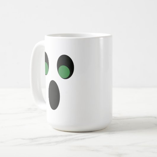 Halloween Ghost-Kaffee-Tasse 15 oz Kaffeetasse (Vorderseite Links)