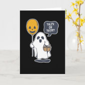 Halloween Ghost Karte (Gelbe Blume)