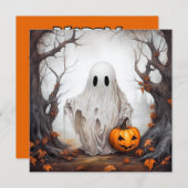 Halloween-Ghost-Karte Feiertagskarte (Vorne/Hinten)