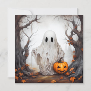 Halloween-Ghost-Karte Feiertagskarte