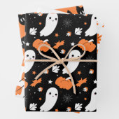 Halloween Ghost, Katze, Spooker Fall Geschenkpapier Set (Beispiel)