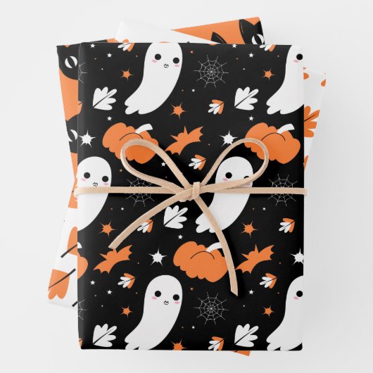 Halloween Ghost, Katze, Spooker Fall Geschenkpapier Set (Beispiel)