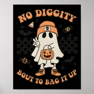 Halloween Ghost keine Digi-Bout, um es bis zum Tüp Poster