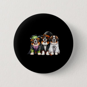 Halloween Ghost Kostüm Hexe Dog Saint Bernard St Button