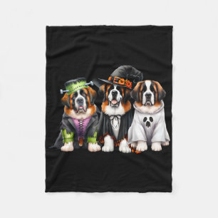 Halloween Ghost Kostüm Hexe Dog Saint Bernard St Fleecedecke