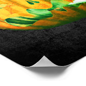 Halloween Ghost-Kürbislaterne Niedlich Personalisi Poster (Ecke)