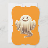 Halloween Ghost Lächeln Einladung (Rückseite)