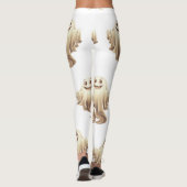Halloween Ghost Lächeln Leggings (Rückseite)