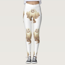 Halloween Ghost Lächeln Leggings