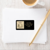 Halloween Ghost Lantern Rücksendeadresse personali Adressaufkleber (Insitu)